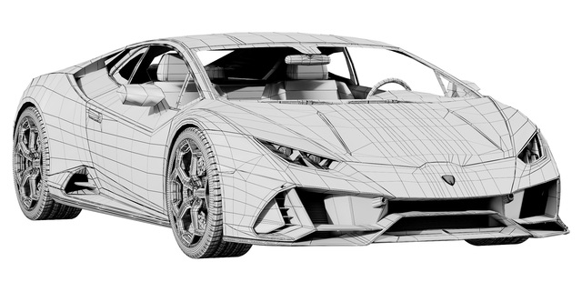 Car - Lamborghini Huracan EVO car + Free Octane Version Of Car - Blender  Market