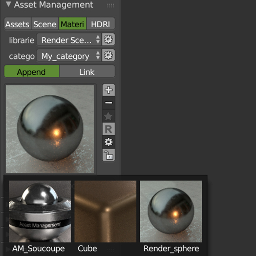 Asset management blender addon