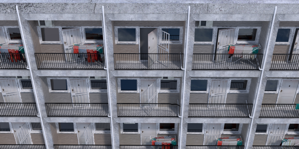 Photo realistic housing or flat and apartmentresidential Blender Market