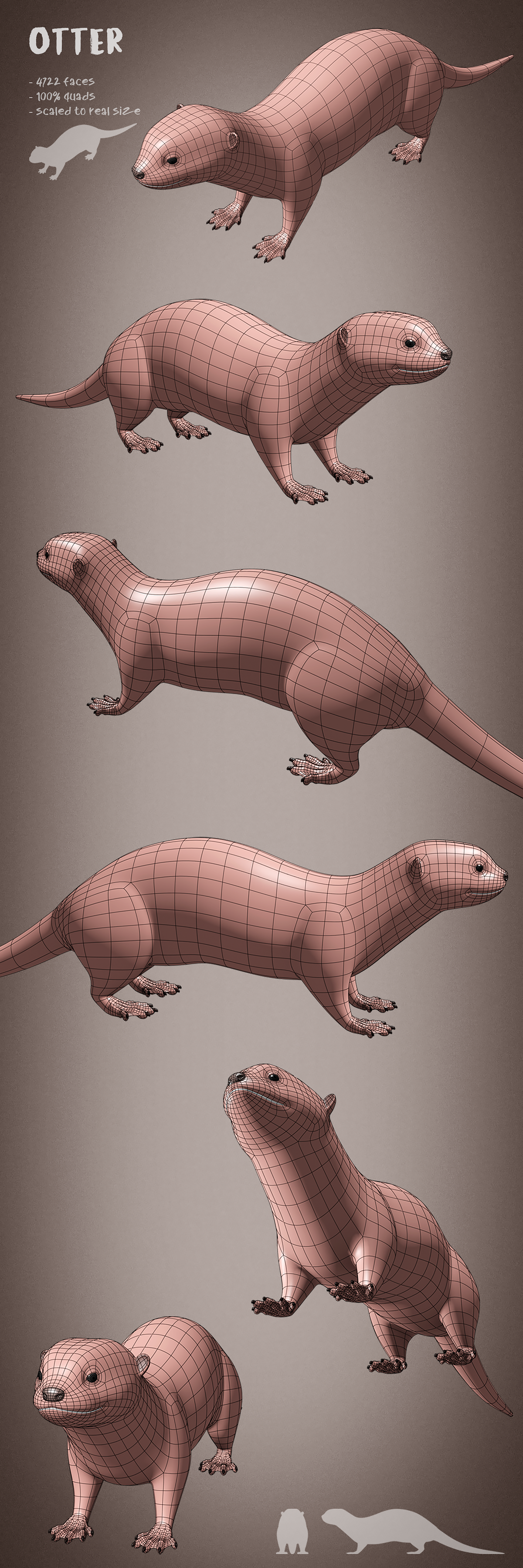 Blender Animal Models Free Animal 3d Models Cgtrader Anime Girls