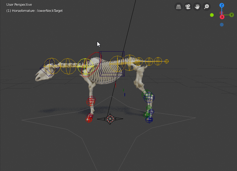 JL Realistic Horse Skeleton Rig for Blender 2.8 Eevee & Cycles