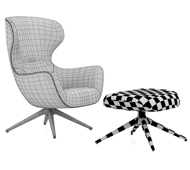 Chair Poliform Mad Joker armchair Blender Market