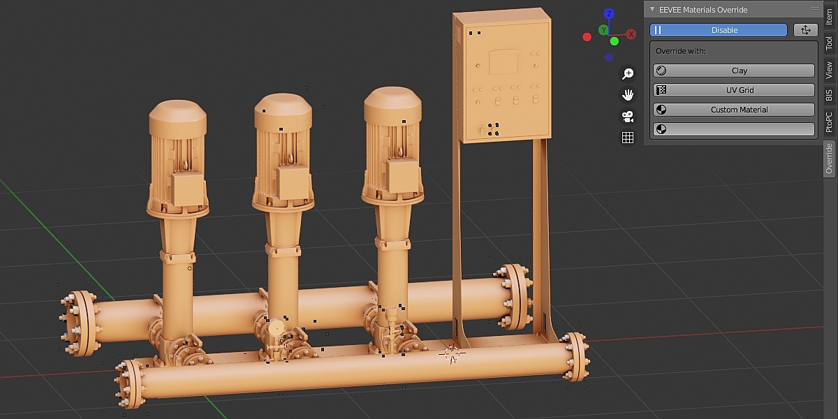 EEVEE Materials Override Blender Market