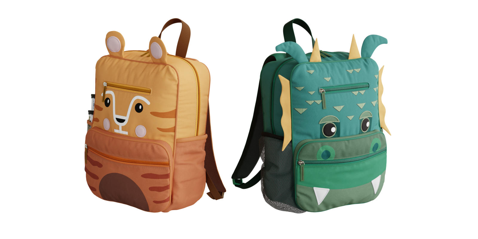 kids bag PB bagpack Tiger and Dragon set of 2 backpacks Blender
