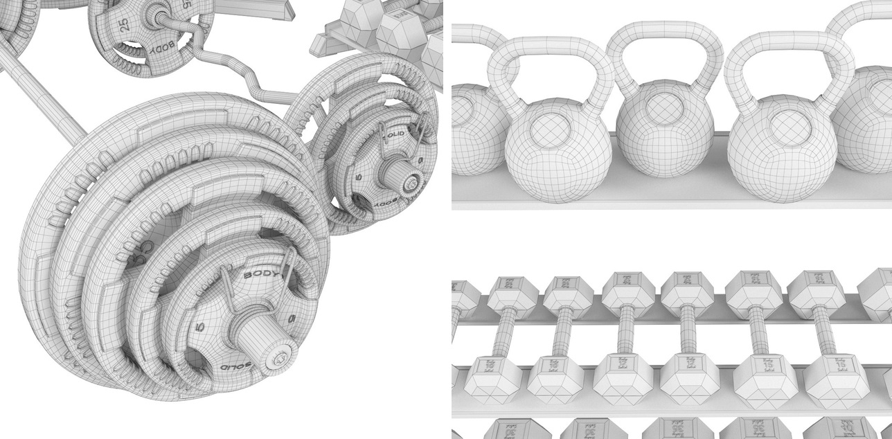 BodySolid set of weights for gym Blender Market