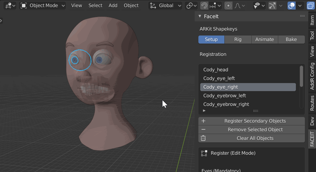 Faceit Facial Expressions and Performance Capture Blender Market