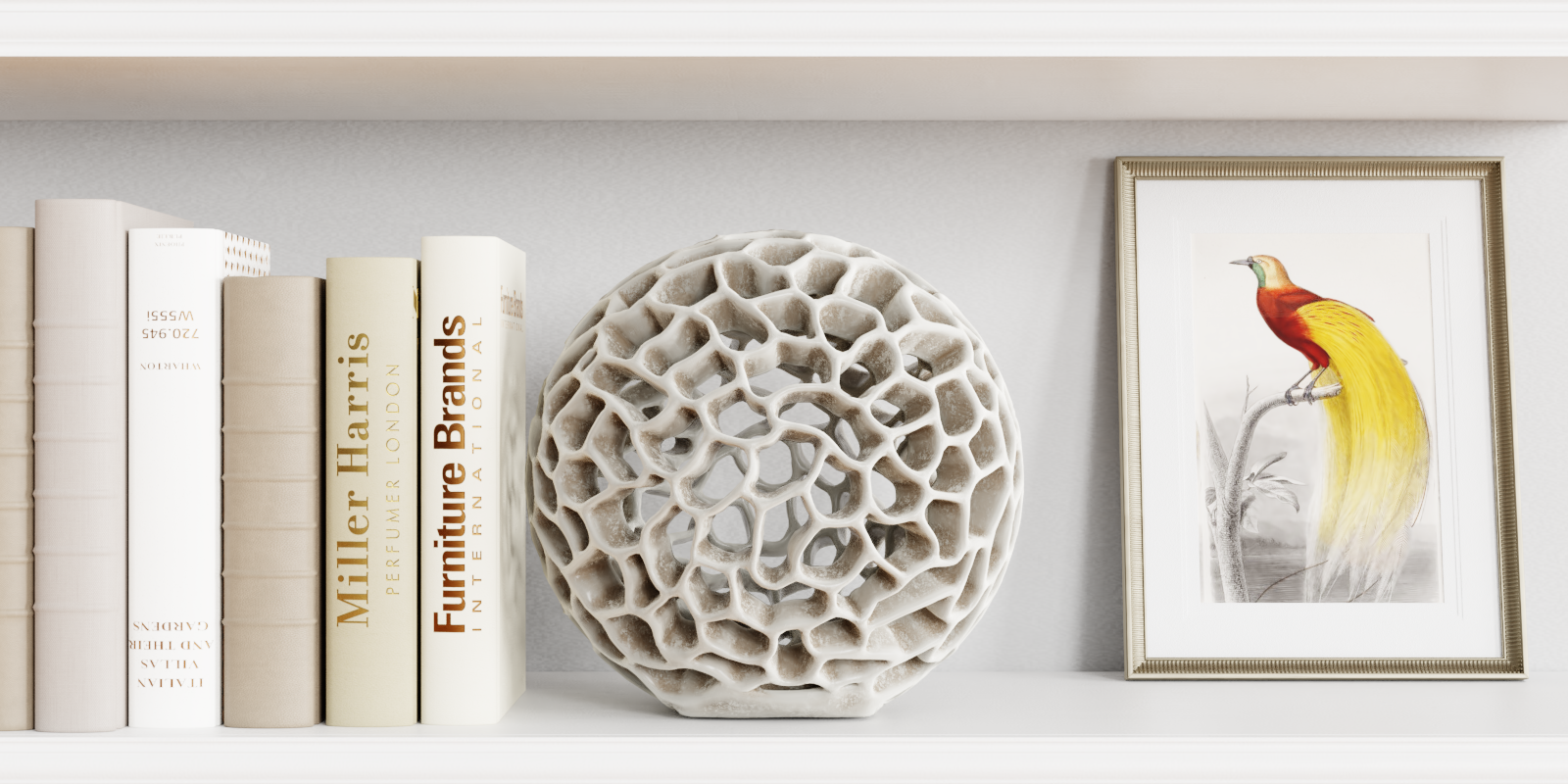 Decoration Set 63 Luxury Decorative Objects And Sculptures + 17 Books