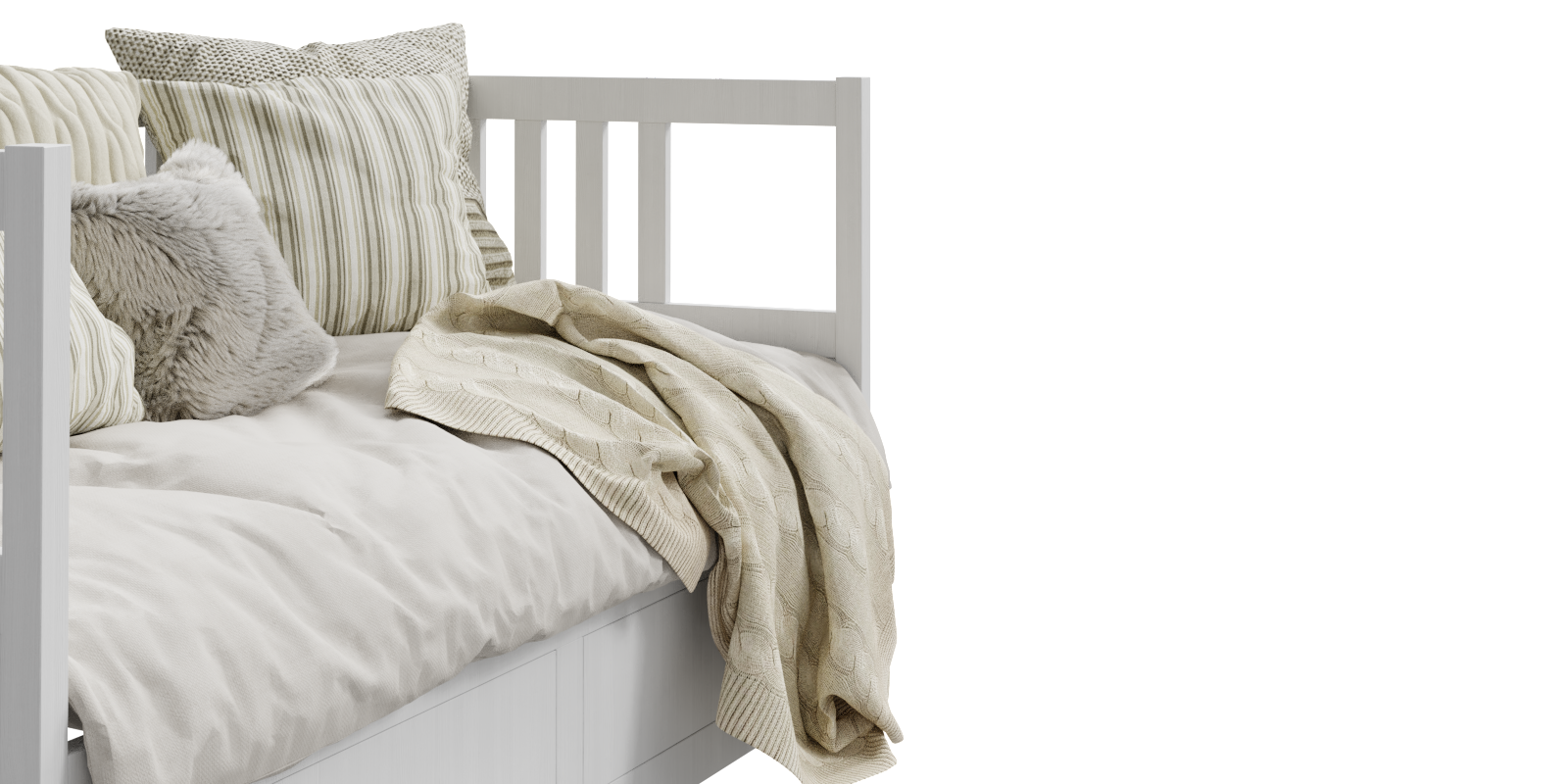 bed daybed IKEA HEMNES 02 2 Beds With Pillows And Sheets Blender