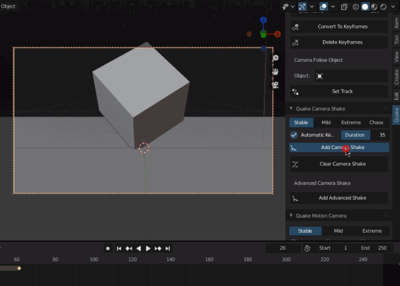 Quake Motion Camera Blender Market