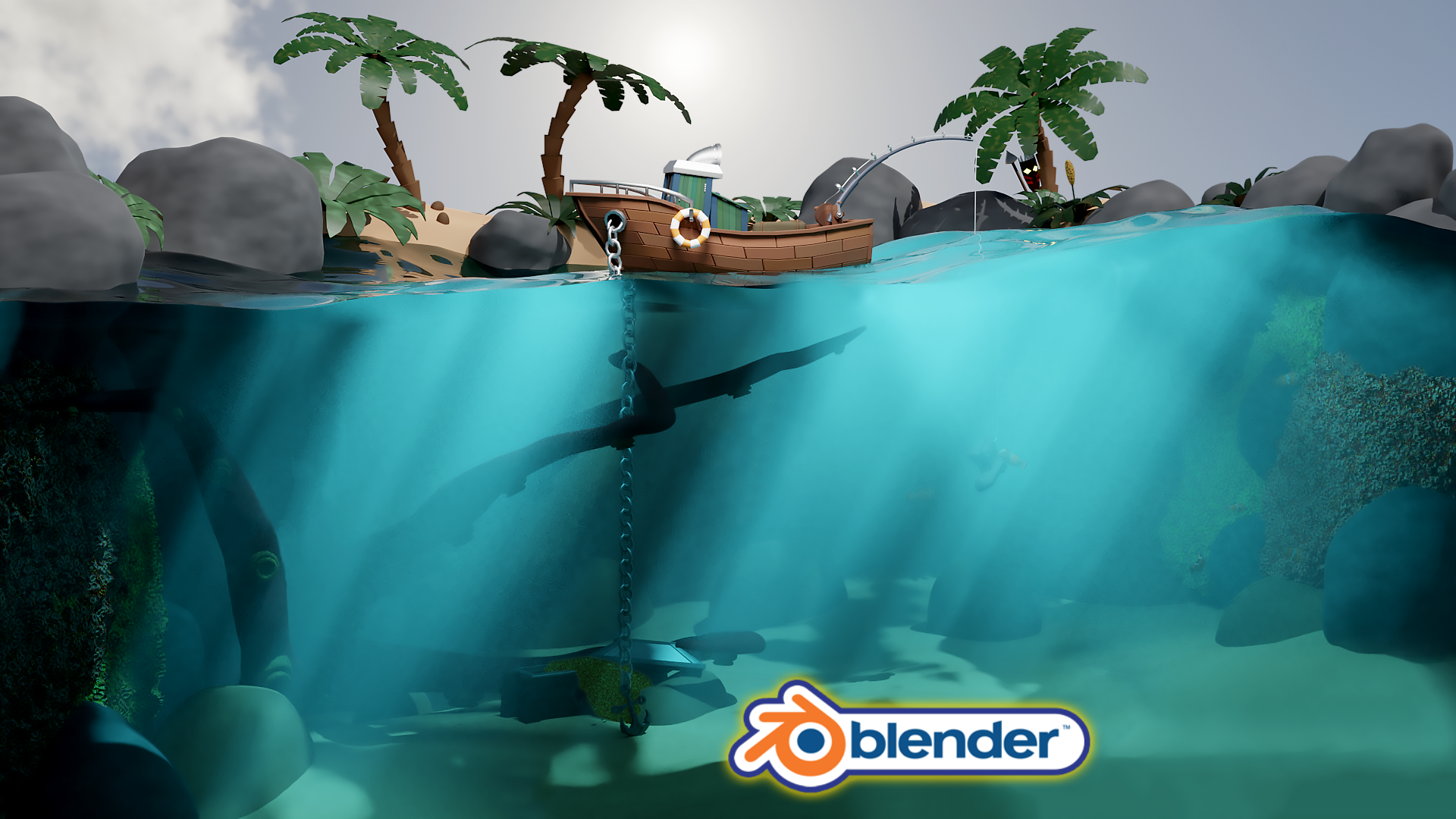 Blender 2.9 Design & Render a Stylized Water Scene Blender Market