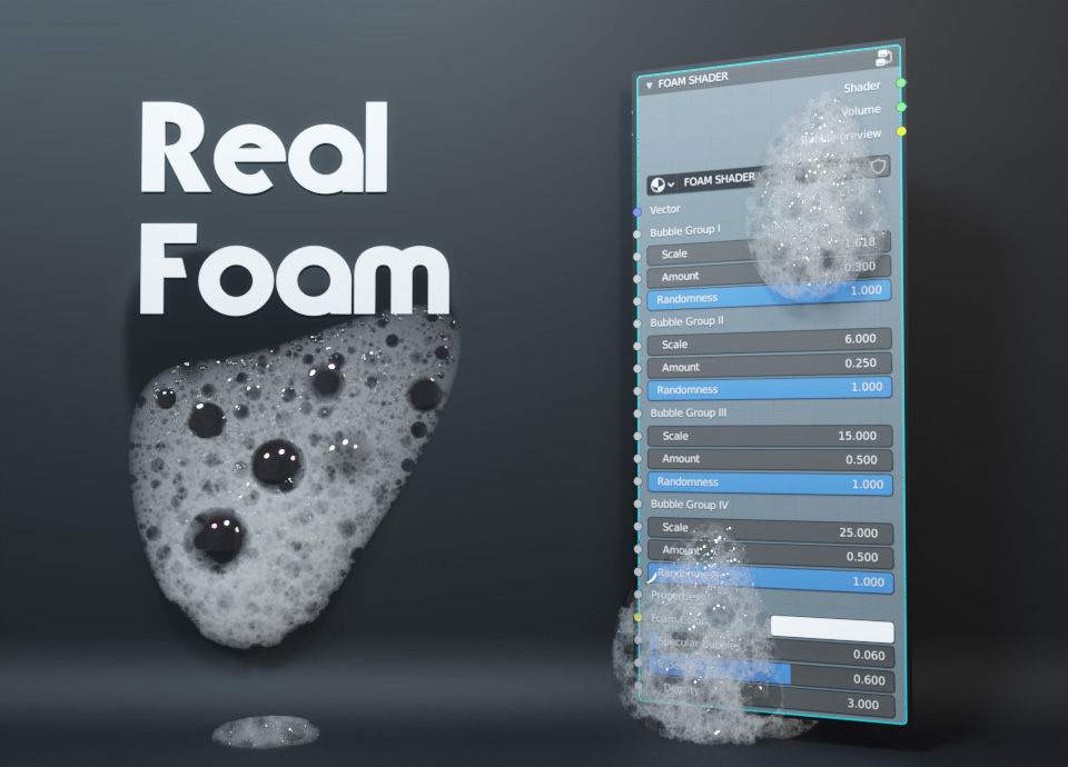 Real Foam Shader For Blender Nullpk Let's Learn Together