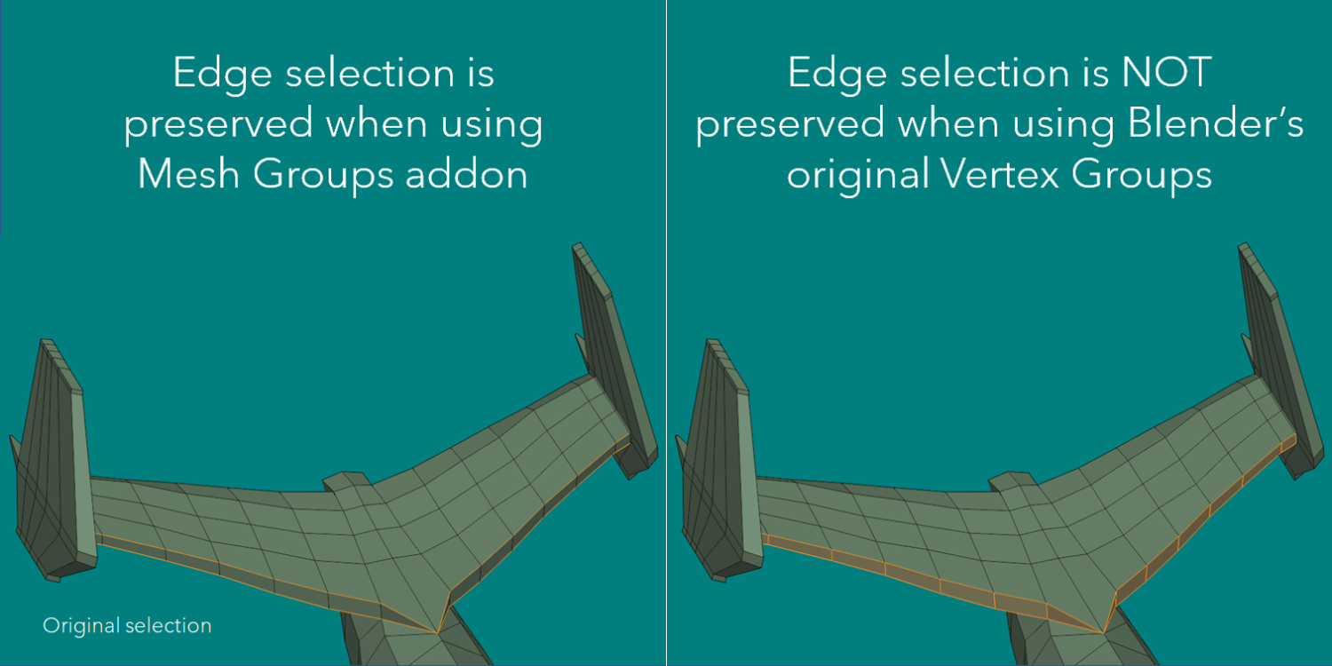 Edge Groups & Face Groups (Mesh Groups) Blender Market