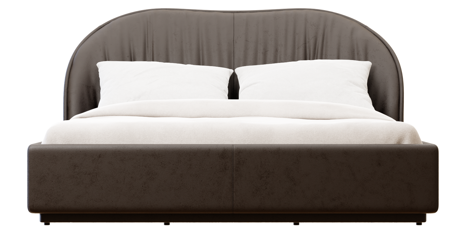 bed CB2 Laval Leather Bed in black Blender Market