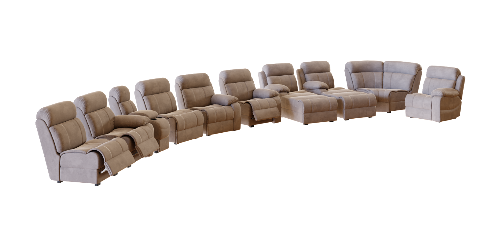 modular sofa parts Carmage Modular Sofa parts with Foot lift Cycles