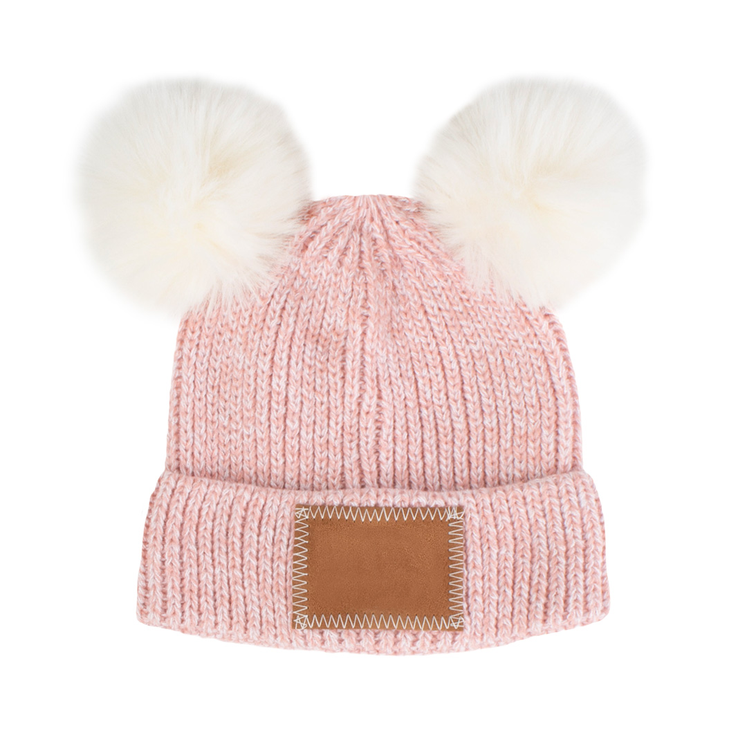 Nature Baby Merino Alpine Pom Pom Beanie - Raspberry main image 1