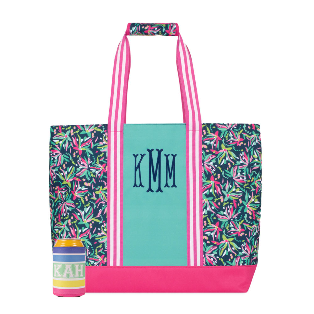 monogrammed mega beach bag