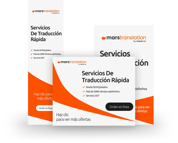 pancartas de MarsTranslation