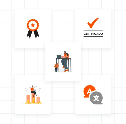 Business website translated into multiple languages