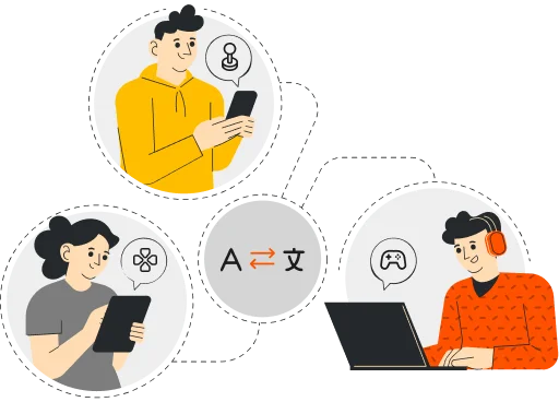 Action game translation services with voiceover