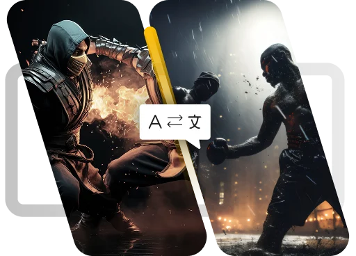 Video game translation for fighting games