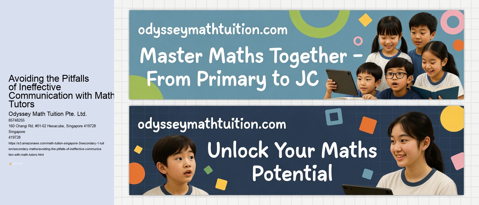 Avoiding the Pitfalls of Ineffective Communication with Math Tutors