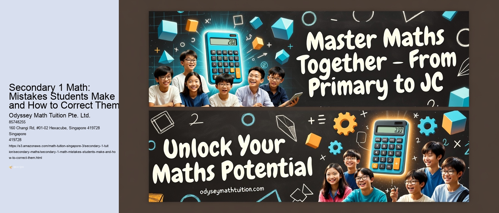Secondary 1 Math: Mistakes Students Make and How to Correct Them