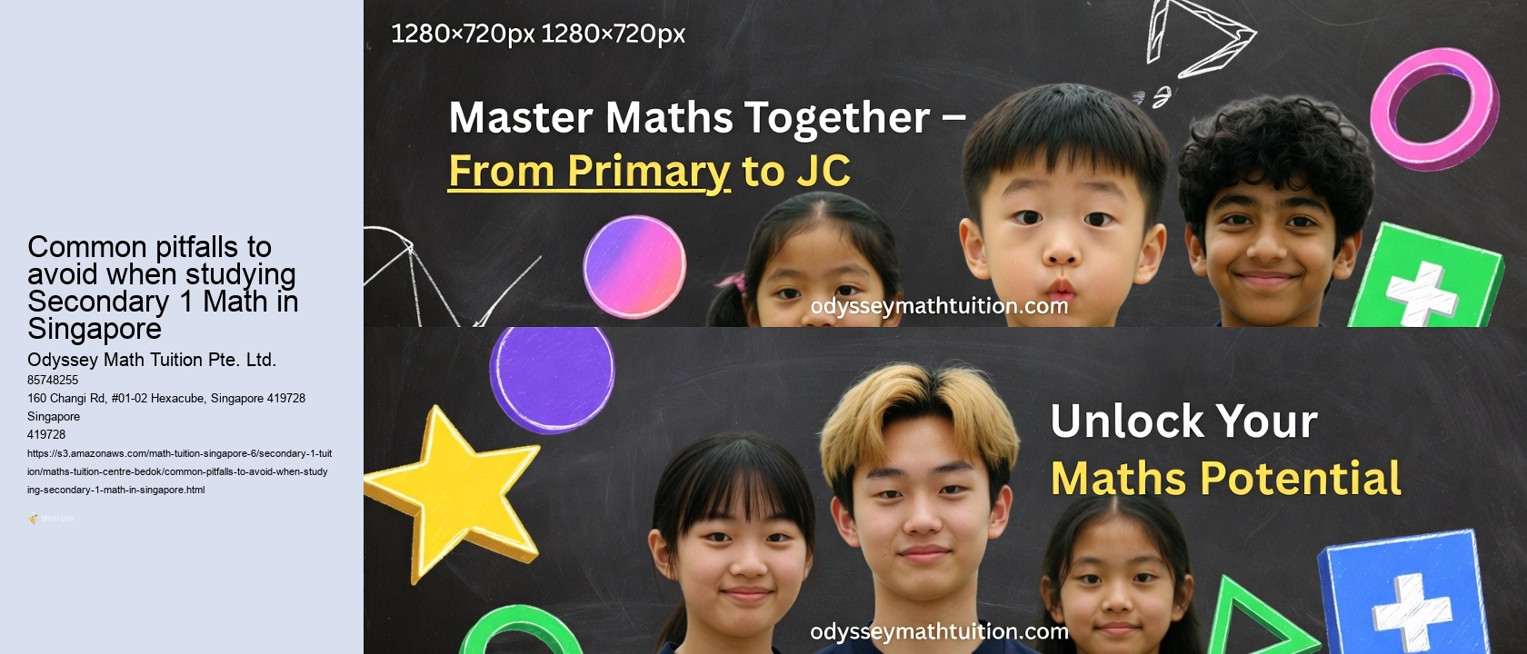 Common pitfalls to avoid when studying Secondary 1 Math in Singapore Odyssey Math Tuition Pte. Ltd. Common pitfalls to avoid when studying Secondary 1 Math in Singapore