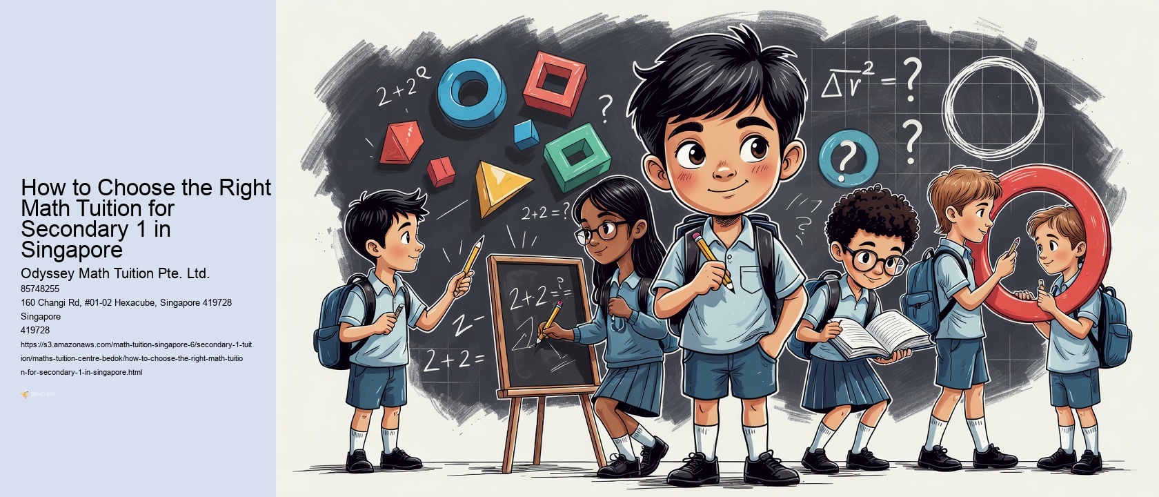 How to Choose the Right Math Tuition for Secondary 1 in Singapore