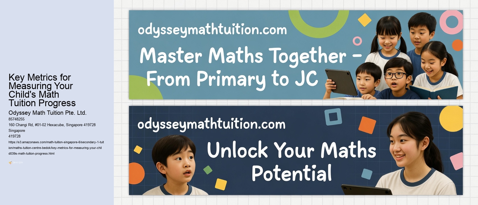 Key Metrics for Measuring Your Child's Math Tuition Progress