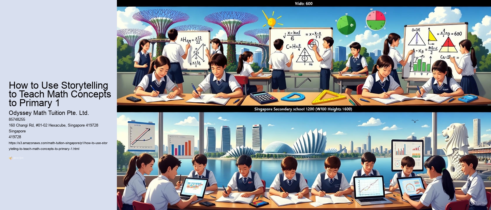 How to Use Storytelling to Teach Math Concepts to Primary 1