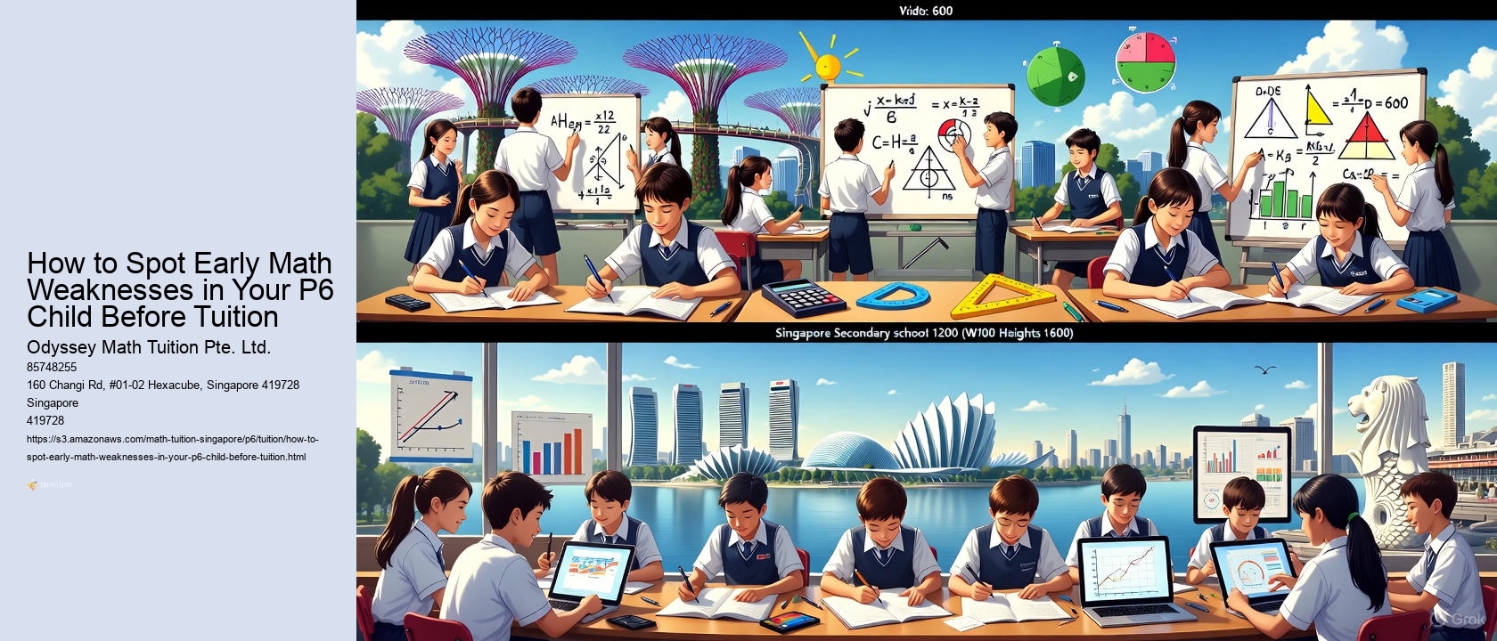 How to Spot Early Math Weaknesses in Your P6 Child Before Tuition