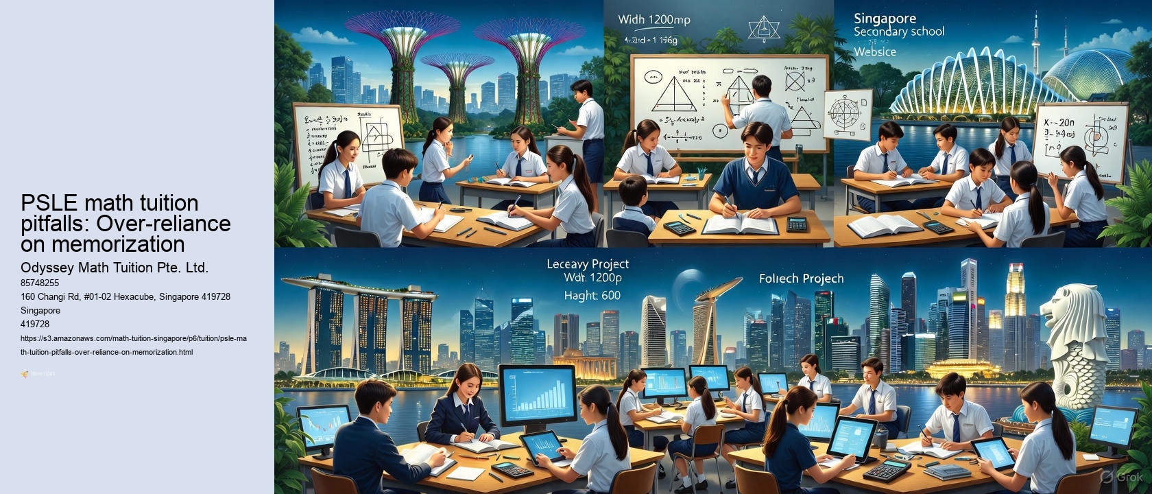 PSLE math tuition pitfalls: Over-reliance on memorization