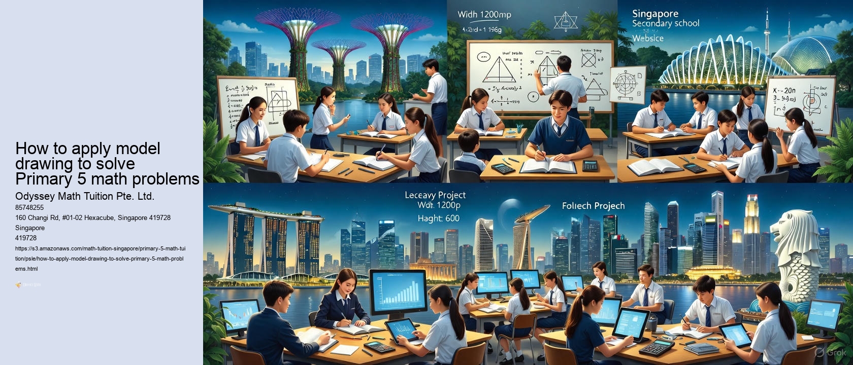 How to apply model drawing to solve Primary 5 math problems