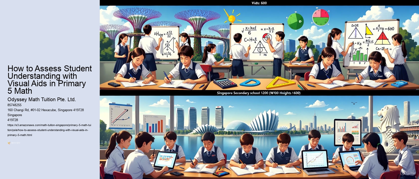 How to Assess Student Understanding with Visual Aids in Primary 5 Math