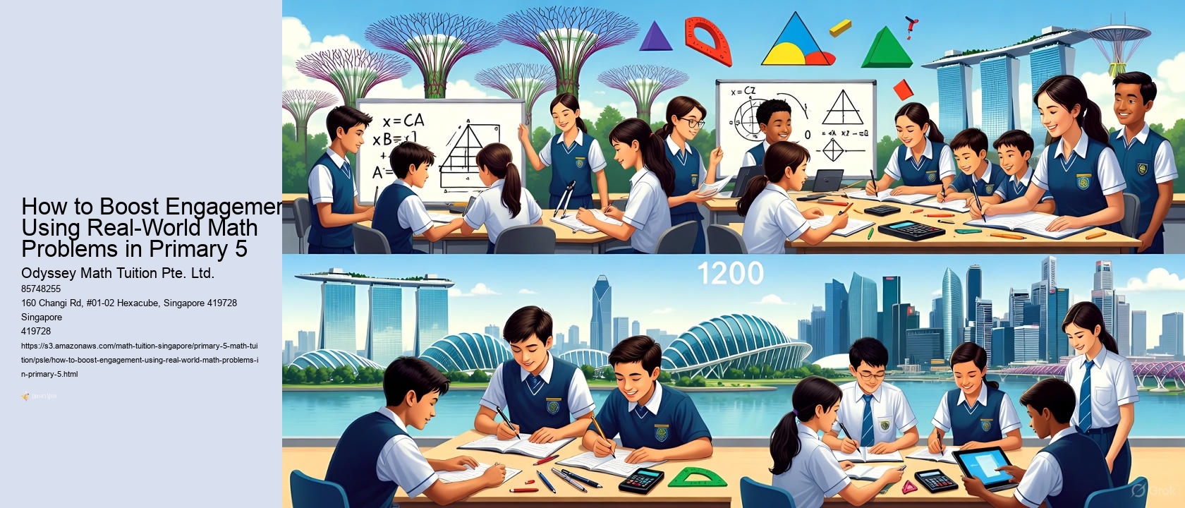 How to Boost Engagement Using Real-World Math Problems in Primary 5