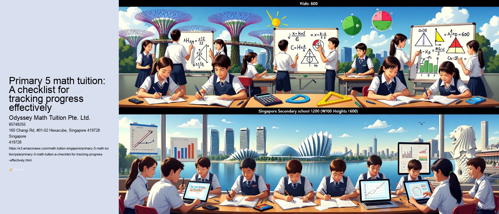 Primary 5 math tuition: A checklist for tracking progress effectively