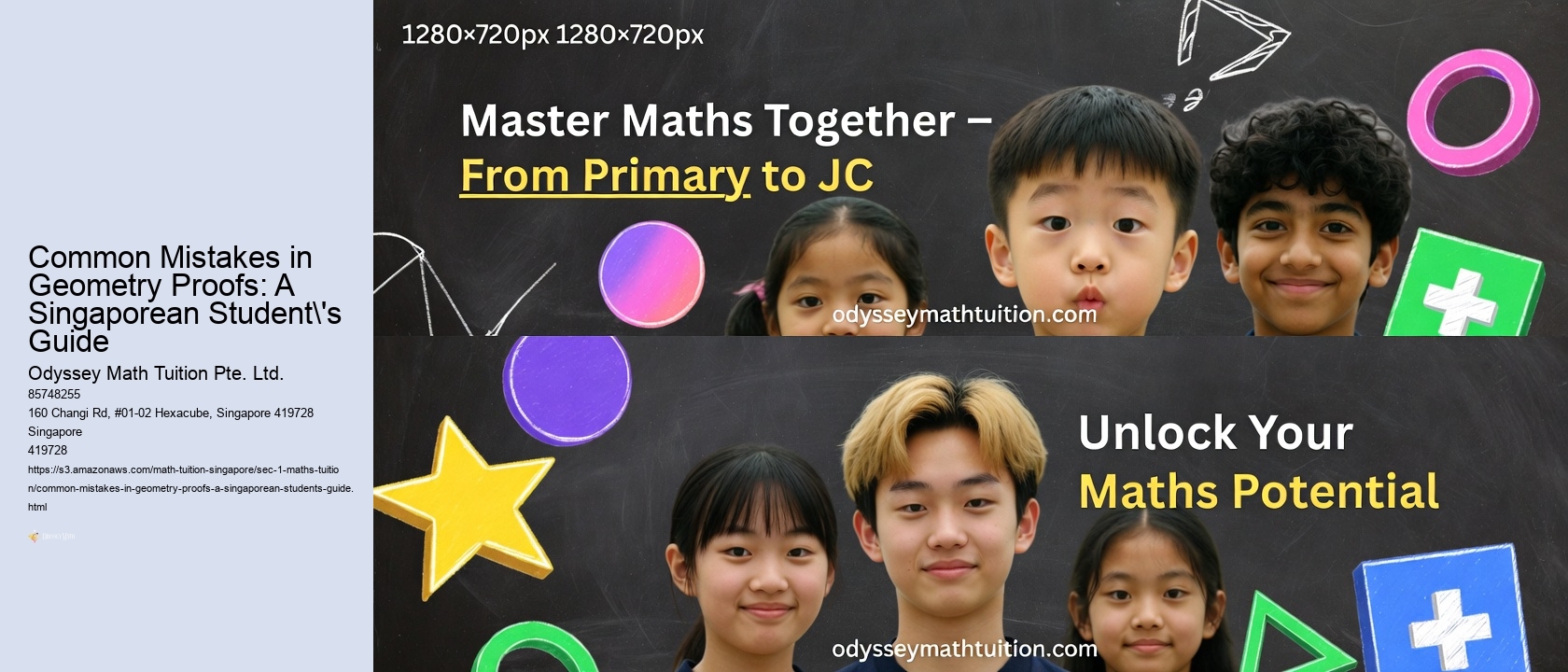 Common Mistakes in Geometry Proofs: A Singaporean Student's Guide