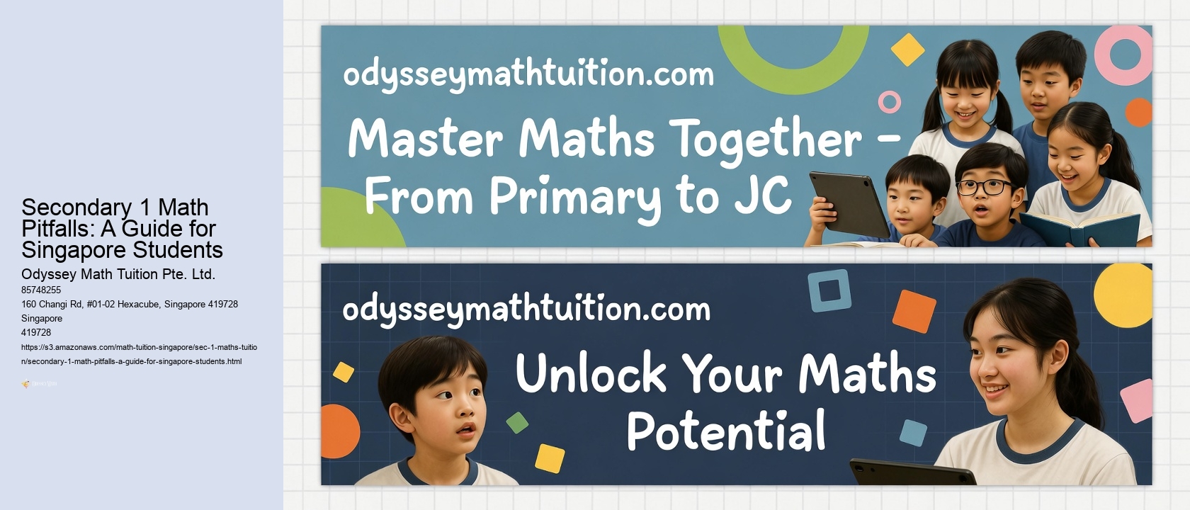 Secondary 1 Math Pitfalls: A Guide for Singapore Students