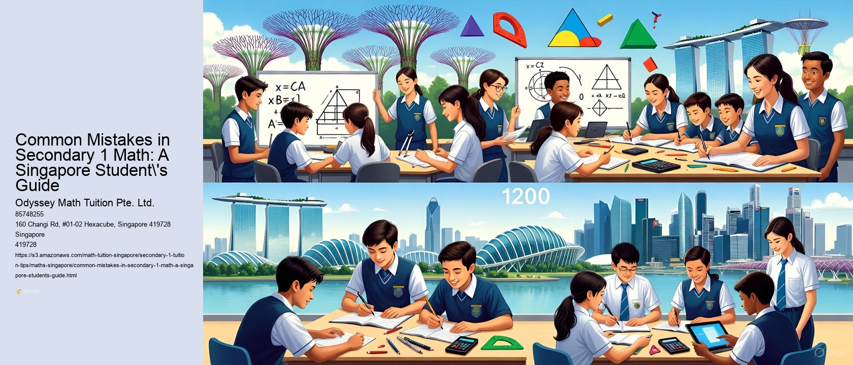 Common Mistakes in Secondary 1 Math: A Singapore Student's Guide