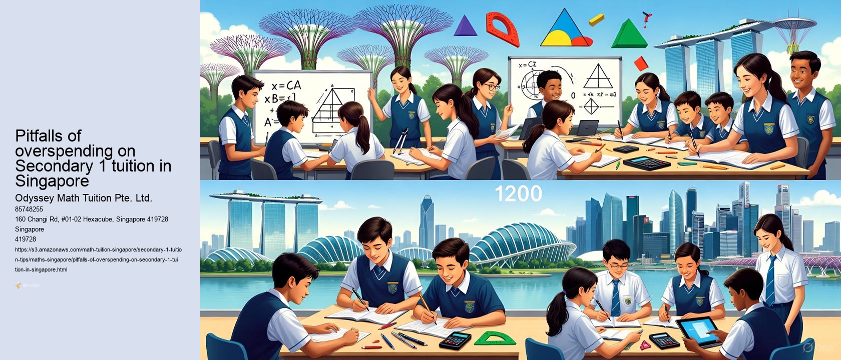 Pitfalls of overspending on Secondary 1 tuition in Singapore