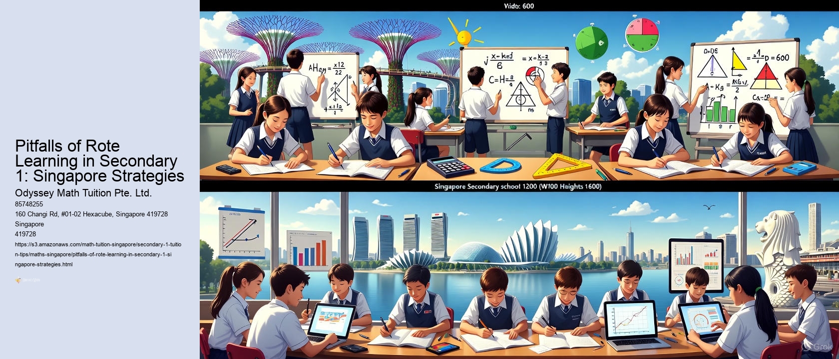 Pitfalls of Rote Learning in Secondary 1: Singapore Strategies