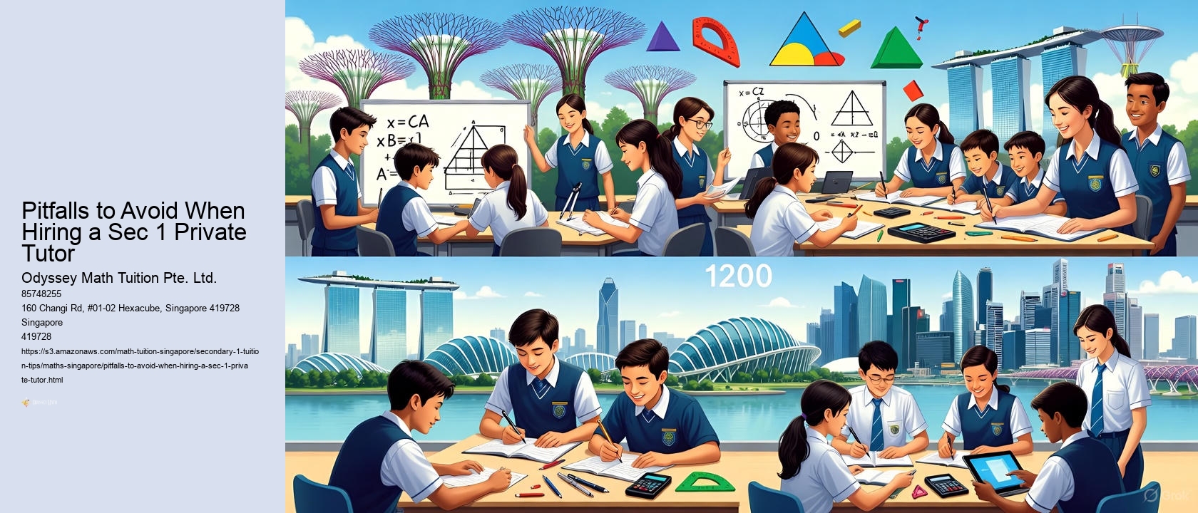 Pitfalls to Avoid When Hiring a Sec 1 Private Tutor