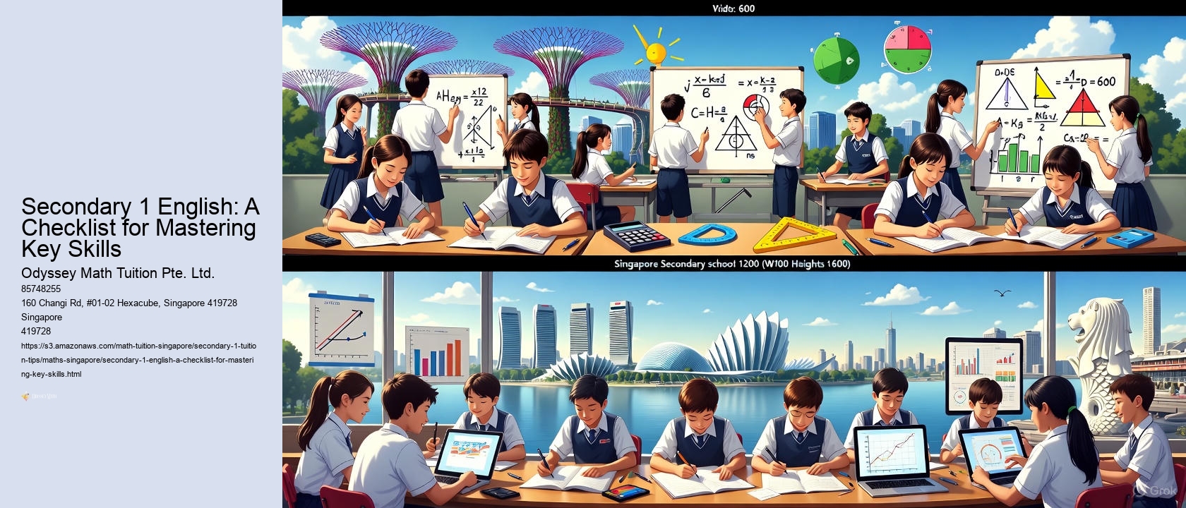 Secondary 1 English: A Checklist for Mastering Key Skills
