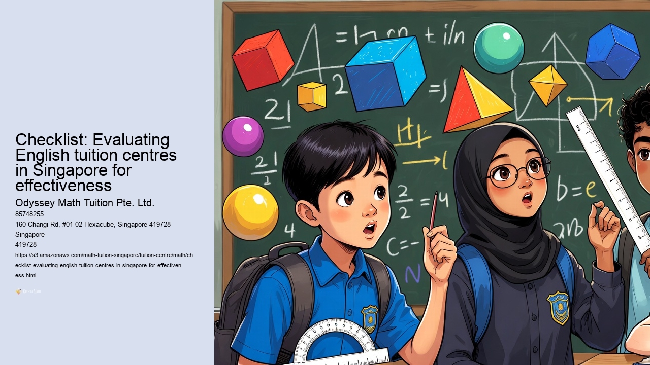 Checklist: Evaluating English tuition centres in Singapore for effectiveness