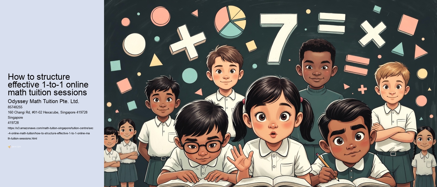 How to structure effective 1-to-1 online math tuition sessions