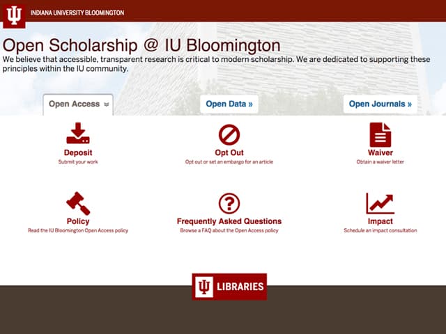 Indiana University Open Scholarship