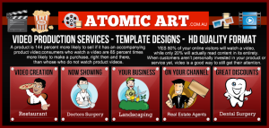 Atomic Art header-video banner sample