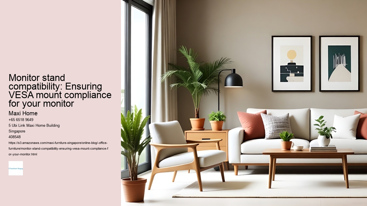 Monitor stand compatibility: Ensuring VESA mount compliance for your monitor