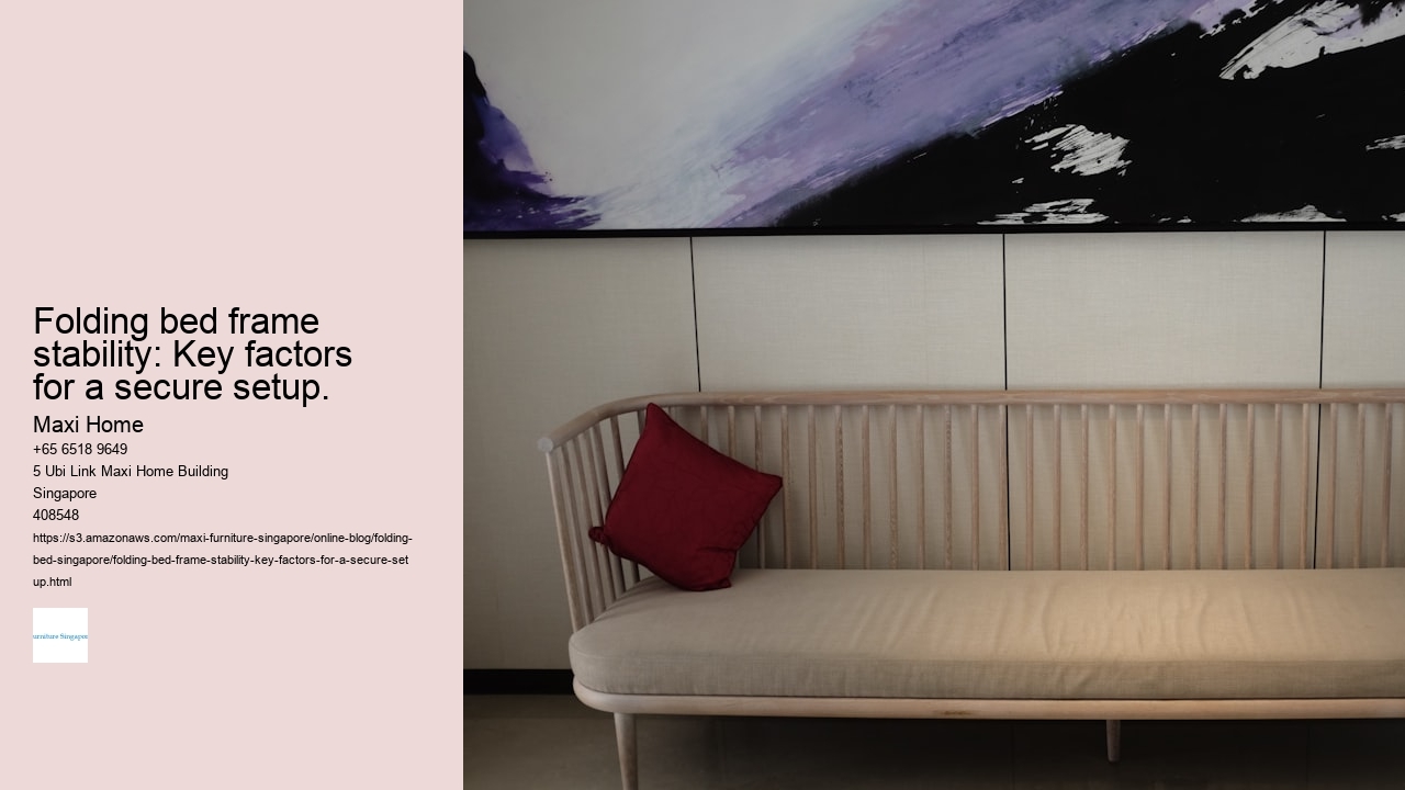 Folding bed frame storage: Minimizing space when not in use.