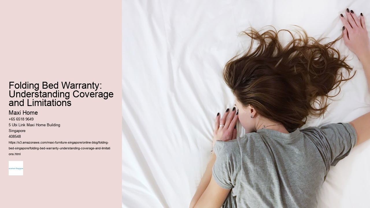 Folding bed warranty coverage: Understanding component limitations